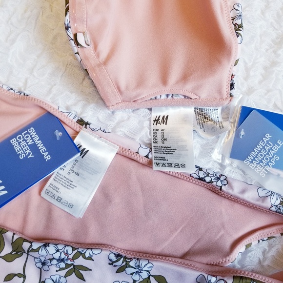 NWT Floral Bikini with Cheeky Bottoms Size 12 H&M - Picture 5 of 6